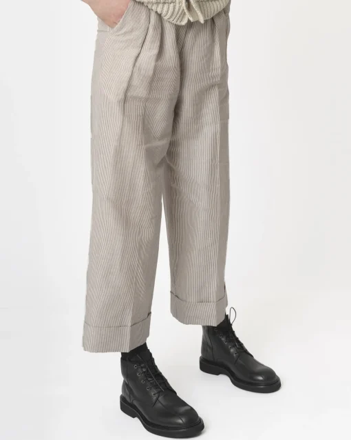La Piscine Paris Pantalon coupe large à rayures Tradition*Homme Pantalons