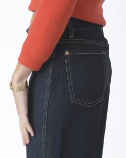 La Piscine Paris Pantalon court en jean 7 For All Mankind*Femme Jeans|Bas Femme