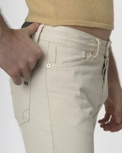 La Piscine Paris Pantalon écru coupe droite Michael Coal*Homme Jeans