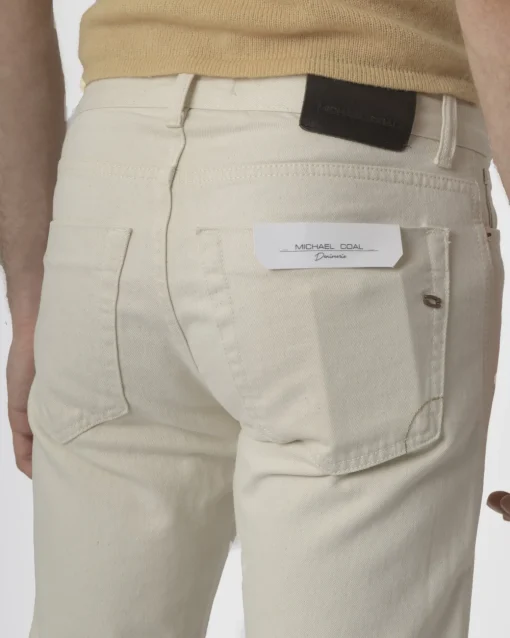 La Piscine Paris Pantalon écru coupe droite Michael Coal*Homme Jeans