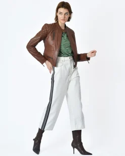 La Piscine Paris Pantalon denim rayure coté bleu Alexander Mcqueen*Femme Pantalons|Bas Femme