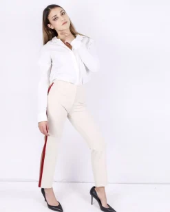 La Piscine Paris Pantalon droit à bandes latérales SVNTY*Femme Pantalons
