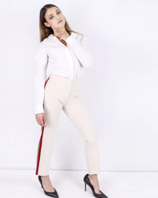 La Piscine Paris Pantalon droit à bandes latérales SVNTY*Femme Pantalons