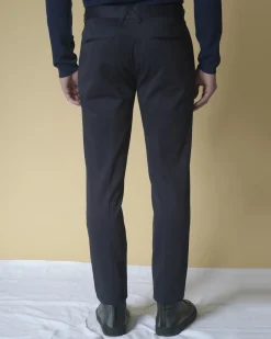 La Piscine Paris Pantalon droit en coton mélangé Blue Industry*Homme Pantalons