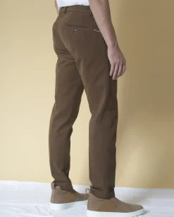 La Piscine Paris Pantalon droit en gabardine de coton Cruna*Homme Pantalons
