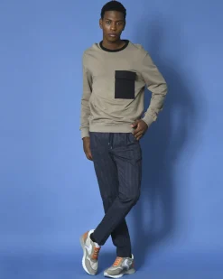 La Piscine Paris Pantalon droit en sergé de tencel mélangé Ly Adams*Homme Pantalons
