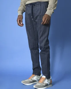 La Piscine Paris Pantalon droit en sergé de tencel mélangé Ly Adams*Homme Pantalons