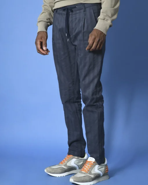 La Piscine Paris Pantalon droit en sergé de tencel mélangé Ly Adams*Homme Pantalons
