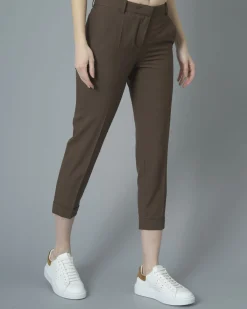 La Piscine Paris Pantalon droit raccourci en crêpe Carven*Femme Pantalons
