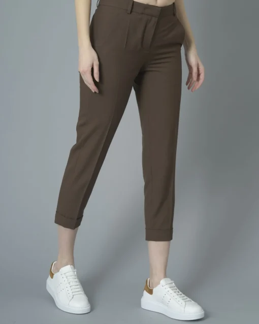 La Piscine Paris Pantalon droit raccourci en crêpe Carven*Femme Pantalons