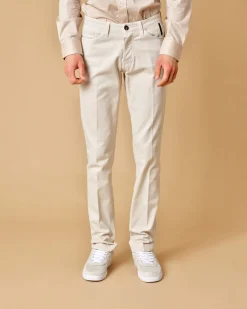 La Piscine Paris Pantalon en coton à coupe droite Michael Coal*Homme Pantalons