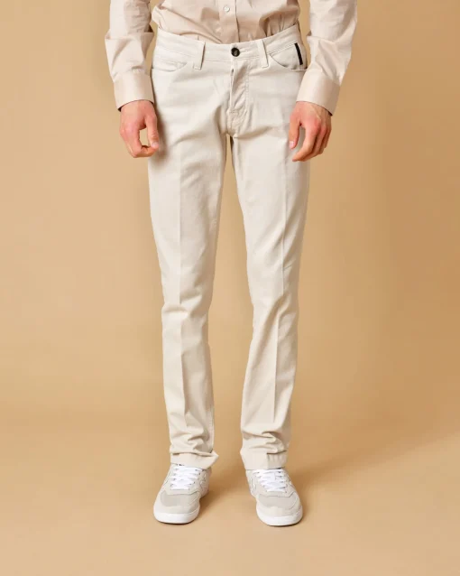 La Piscine Paris Pantalon en coton à coupe droite Michael Coal*Homme Pantalons