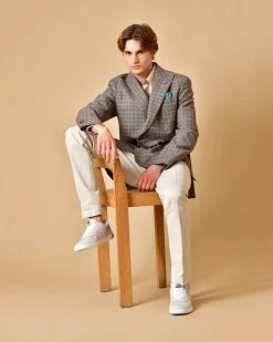 La Piscine Paris Pantalon en coton à coupe droite Michael Coal*Homme Pantalons