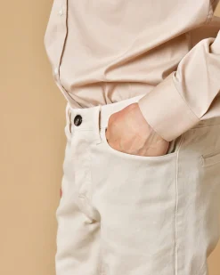 La Piscine Paris Pantalon en coton à coupe droite Michael Coal*Homme Pantalons
