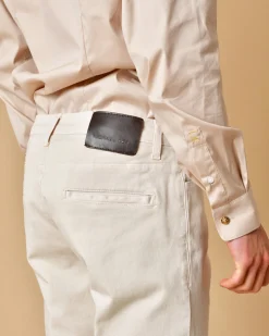 La Piscine Paris Pantalon en coton à coupe droite Michael Coal*Homme Pantalons