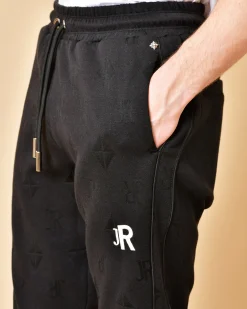 La Piscine Paris Pantalon en coton à imprimé John Richmond*Homme Sportwear|Pantalons