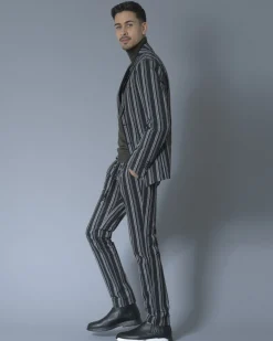 La Piscine Paris Pantalon en coton à rayures Ly Adams*Homme Pantalons