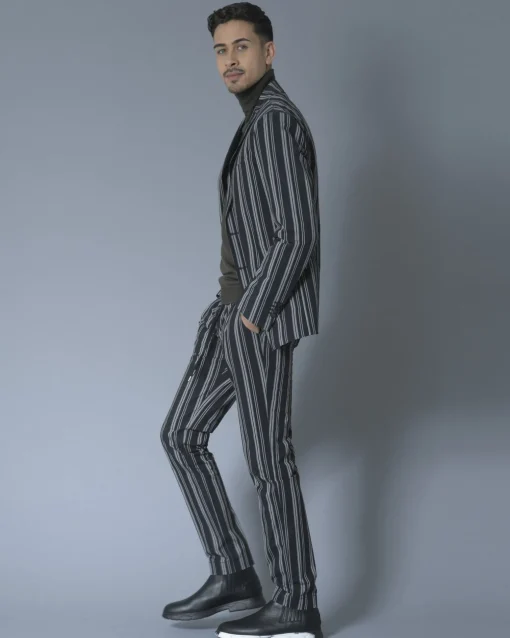 La Piscine Paris Pantalon en coton à rayures Ly Adams*Homme Pantalons