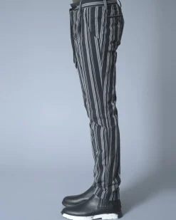 La Piscine Paris Pantalon en coton à rayures Ly Adams*Homme Pantalons