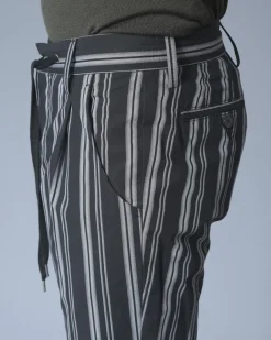 La Piscine Paris Pantalon en coton à rayures Ly Adams*Homme Pantalons