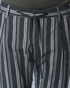 La Piscine Paris Pantalon en coton à rayures Ly Adams*Homme Pantalons