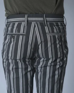 La Piscine Paris Pantalon en coton à rayures Ly Adams*Homme Pantalons