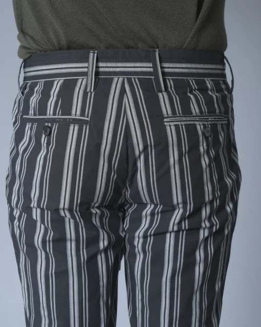 La Piscine Paris Pantalon en coton à rayures Ly Adams*Homme Pantalons