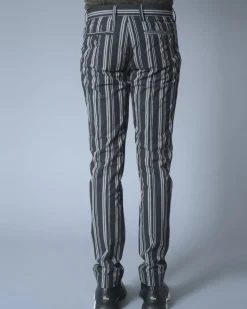 La Piscine Paris Pantalon en coton à rayures Ly Adams*Homme Pantalons