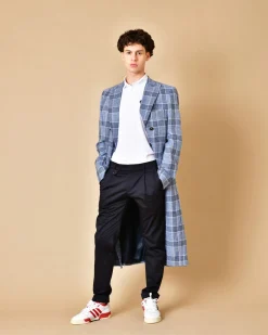 La Piscine Paris Pantalon en coton à pinces Michael Coal*Homme Pantalons