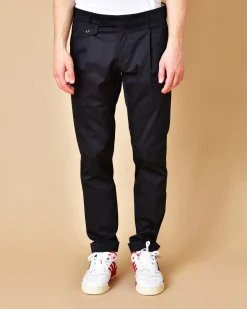 La Piscine Paris Pantalon en coton à pinces Michael Coal*Homme Pantalons