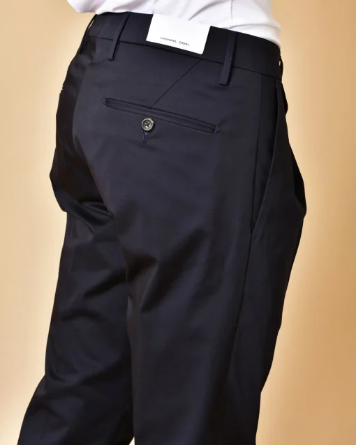La Piscine Paris Pantalon en coton à pinces Michael Coal*Homme Pantalons