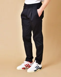 La Piscine Paris Pantalon en coton à pinces Michael Coal*Homme Pantalons