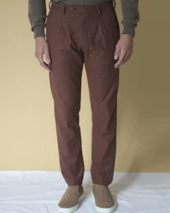 La Piscine Paris Pantalon en coton et laine mélangés Cruna*Homme Pantalons