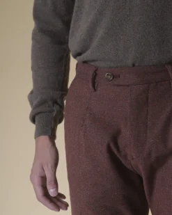 La Piscine Paris Pantalon en coton et laine mélangés Cruna*Homme Pantalons