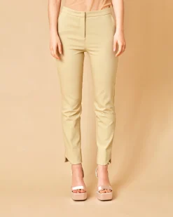 La Piscine Paris Pantalon en coton mélangé à ourlet asymétrique Béatrice B*Femme Pantalons|Bas Femme