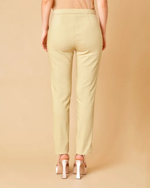 La Piscine Paris Pantalon en coton mélangé à ourlet asymétrique Béatrice B*Femme Pantalons|Bas Femme