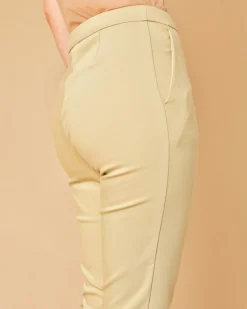 La Piscine Paris Pantalon en coton mélangé à ourlet asymétrique Béatrice B*Femme Pantalons|Bas Femme