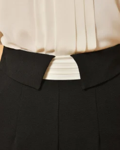 La Piscine Paris Pantalon en crêpe à empiècement Edward Achour*Femme Pantalons|Bas Femme