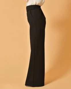 La Piscine Paris Pantalon en crêpe à empiècement Edward Achour*Femme Pantalons|Bas Femme