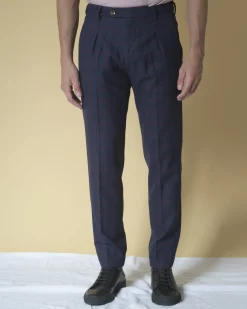 La Piscine Paris Pantalon en laine à carreaux Cruna*Homme Pantalons