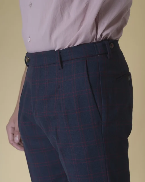 La Piscine Paris Pantalon en laine à carreaux Cruna*Homme Pantalons
