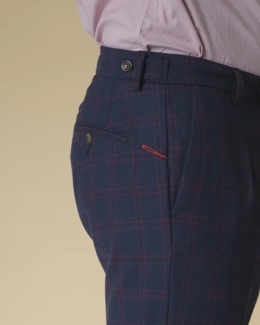 La Piscine Paris Pantalon en laine à carreaux Cruna*Homme Pantalons