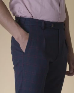 La Piscine Paris Pantalon en laine à carreaux Cruna*Homme Pantalons