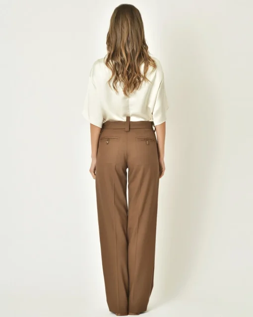 La Piscine Paris Pantalon en laine à coutures apparentes Malloni*Femme Pantalons|Bas Femme