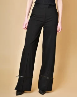 La Piscine Paris Pantalon en laine à ourlet réglable Malloni*Femme Pantalons|Bas Femme