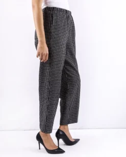La Piscine Paris Pantalon en laine bicolore à carreaux Forte Forte*Femme Pantalons