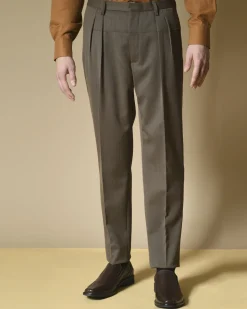 La Piscine Paris Pantalon en laine mélangée à deux plis Gabriele Pasini*Homme Pantalons