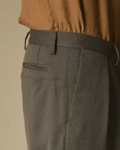 La Piscine Paris Pantalon en laine mélangée à deux plis Gabriele Pasini*Homme Pantalons