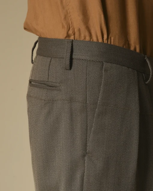 La Piscine Paris Pantalon en laine mélangée à deux plis Gabriele Pasini*Homme Pantalons