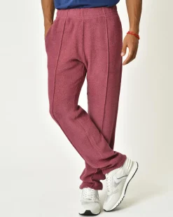 La Piscine Paris Pantalon en laine mélangée framboise Erevan*Homme Pantalons